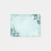 Grüne Blätter Post-it Klebezettel (Vorderseite)