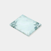 Grüne Blätter Post-it Klebezettel (angewinkelt)