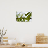Grüne Blätter Poster (Küche)