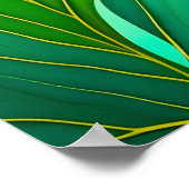 Grüne Blätter Poster (Ecke)