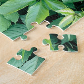Grüne Blätter Puzzle (Seite)