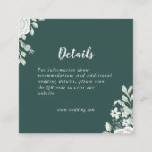 Grüne Blätter QR-Code Details Begleitkarte (Vorderseite)