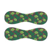 Grüne Blätter, rote Berries, Muster von Blätter Baseball (Paneele)