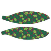 Grüne Blätter, rote Berries, Muster von Blätter Basketball (Panele)