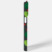 Grüne Blätter, rote Berries, Muster von Blätter Case-Mate iPhone Hülle (Rückseite / Rechts)
