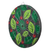 Grüne Blätter, rote Berries, Muster von Blätter Dartscheibe (Vorderseite rechts)