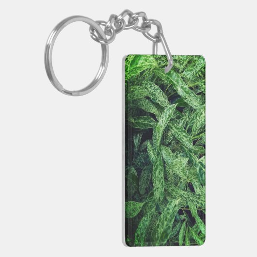 Grüne Blätter Schlüsselanhänger (Vorderseite links)