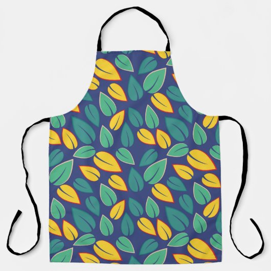 Grüne Blätter Schürze (Vorderseite)