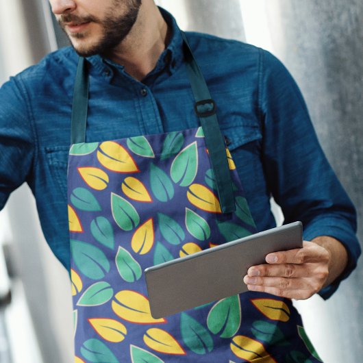 Grüne Blätter Schürze