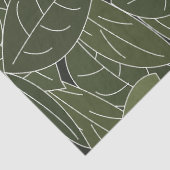 Grüne Blätter Seidenpapier (Detail)