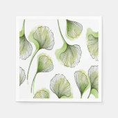 Grüne Blätter Serviette (Vorderseite)