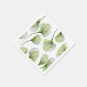 Grüne Blätter Serviette (Ecke)