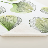 Grüne Blätter Sherpadecke (3/4)