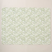 Grüne Blätter Sherpadecke (Vorderseite (Horizontal))
