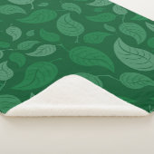 Grüne Blätter Sherpadecke (3/4)