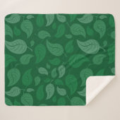 Grüne Blätter Sherpadecke (Vorderseite (Horizontal))