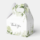 Grüne Blätter Signature Script Wedding Geschenkschachtel (Rückseite)