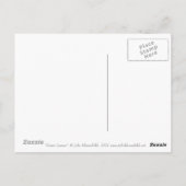 Grüne Blätter Sommer-Natur Blumenstrauch Postkarte (Rückseite)