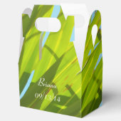 Grüne Blätter, Sonnenlicht und blauer Himmel Geschenkschachtel (Geöffnet)