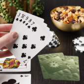 grüne Blätter Spielkarten (In Situ)