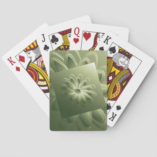 grüne Blätter Spielkarten (Rückseite)