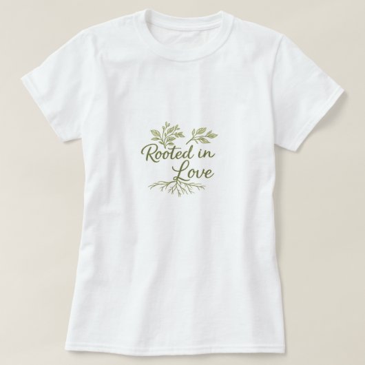 Grüne Blätter  T-Shirt (Design vorne)