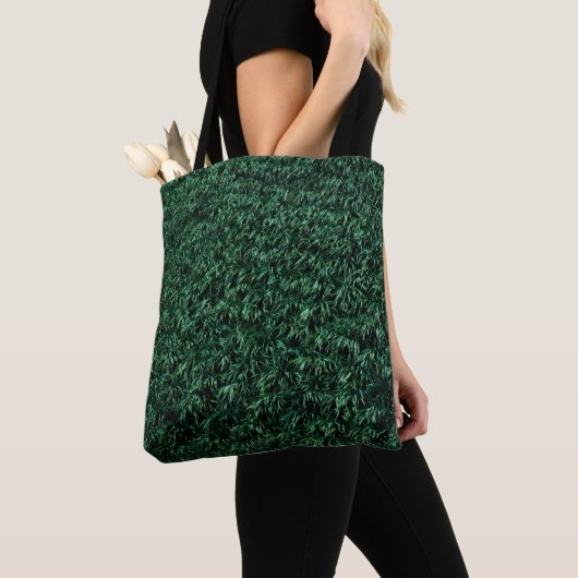 Grüne Blätter Tasche (Von Nahem)