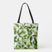 Grüne Blätter Tasche (Rückseite)