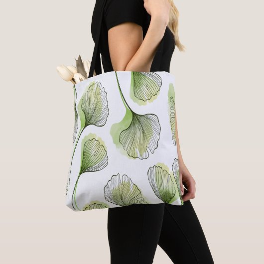 Grüne Blätter Tasche (Von Nahem)