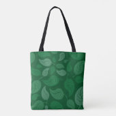 Grüne Blätter Tasche (Rückseite)
