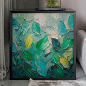 Grüne Blätter Texturierte Entpackungsartikel Seidenpapier