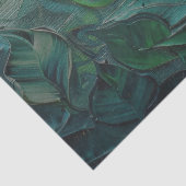 Grüne Blätter Texturierte Entpackungsartikel Seidenpapier (Detail)