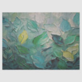 Grüne Blätter Texturierte Entpackungsartikel Seidenpapier (Vorderseite)