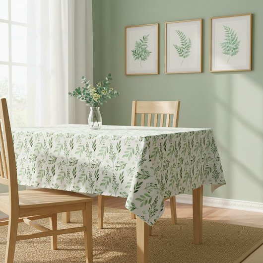 Grüne Blätter Tischdecke