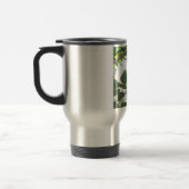 grüne Blätter und Baumstamm mit cooler Rinde Reisebecher (Links)