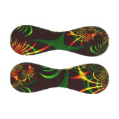 Grüne Blätter und gelbe, feuergefärbte Kurven Baseball (Paneele)