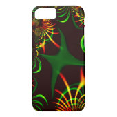 Grüne Blätter und gelbe, feuergefärbte Kurven Case-Mate iPhone Hülle (Rückseite)