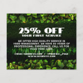 Grüne Blätter und Imitate aus Gras Flyer (Hinten)