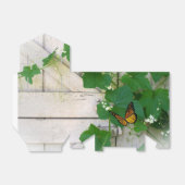 Grüne Blätter und Schmetterlingspension Geschenkschachtel (Ungefaltet)
