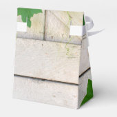 Grüne Blätter und Schmetterlingspension Geschenkschachtel (Rückseite)