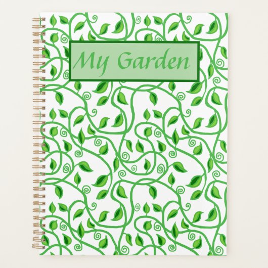 Grüne Blätter und Weingärten Planer (Vorderseite)