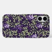 Grüne Blätter und Wisteria-Blumenmuster Case-Mate iPhone Hülle (Rückseite (Horizontal))