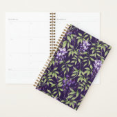 Grüne Blätter und Wisteria-Blumenmuster Planer (Anzeige)