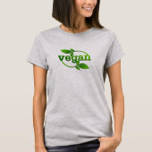 Grüne Blätter Vegan T-Shirt (Vorderseite)
