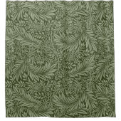 Grüne Blätter Vintager Abstrakter Hintergrund Duschvorhang (Vorderseite)