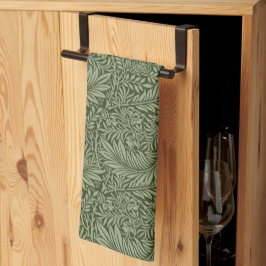 Grüne Blätter Vintager Abstrakter Hintergrund Geschirrtuch