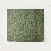 Grüne Blätter Vintager Abstrakter Hintergrund Wandteppich (Vorderseite (Horizontal))
