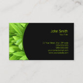 Grüne Blätter Visitenkarte (Vorderseite)