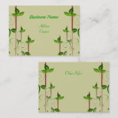 Grüne Blätter Visitenkarte (Vorne/Hinten)