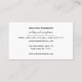 Grüne Blätter Visitenkarte (Rückseite)